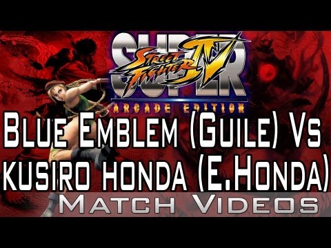 Blue Emblem (Guile) Vs kusiro honda (E Honda) SSF4 AE 2012 Match Video HD Super Street Fighter 4