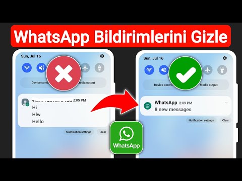 Bildirim çubuğunda WhatsApp mesaj içeriği nasıl gizlenir | Whatsapp Bildirimini Gizle