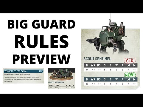 Imperial Guard Rules Preview - Field Ordnance Guns, Cadian Rules and More!