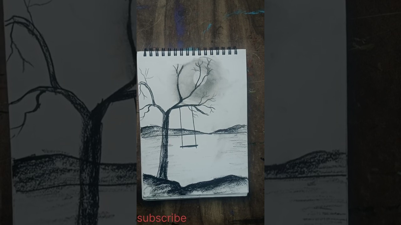 simple and easy charcoal drawing for beginners #howtodrawstepbystep #art #pencildrawing
