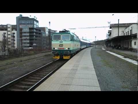 Odjezd vlaku R 955 (ČD 163.234) - Praha-Vysočany, 27. 12. 2012
