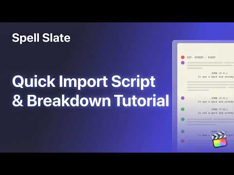 Spell Slate - Film & TV Production Software