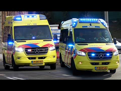 [Luchthoorn] A1, Verschillende WAS-300 & C. Miesen Ambulances in het Gooi