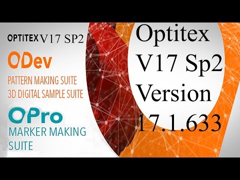 Optitex 17 SP2 Version 17.1.633 Full Suite Work Perfectly (Released April 2018)