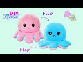 FLIP OCTOPUS DIY How to make the VIRAL REVERSIBLE OCTOPUS IN TIK TOK free TEMPLATES Easy tutorial