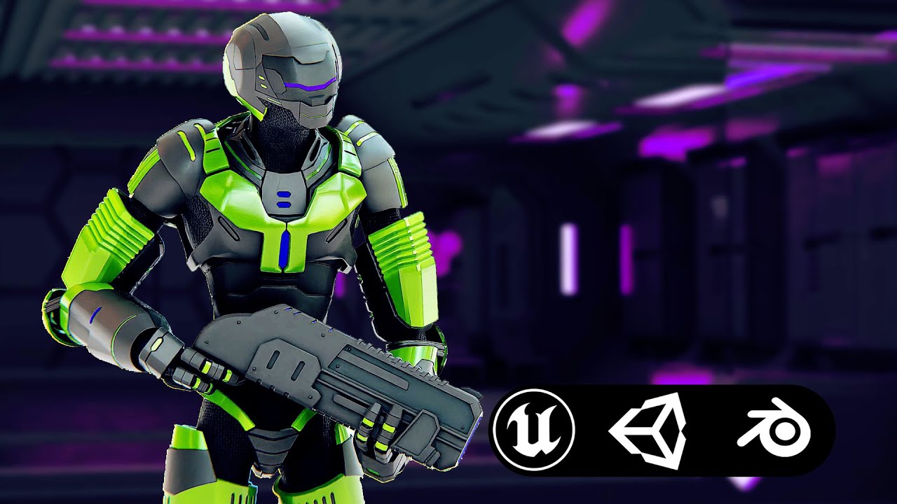 Alien Trooper Zhorg Auto-Rig Pro Rigged For Mixamo Unreal Engine Unity 3D Model