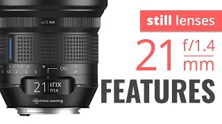 Video thumbnail for Irix 21mm f/1.4 | Key Features by Irix Lens USA