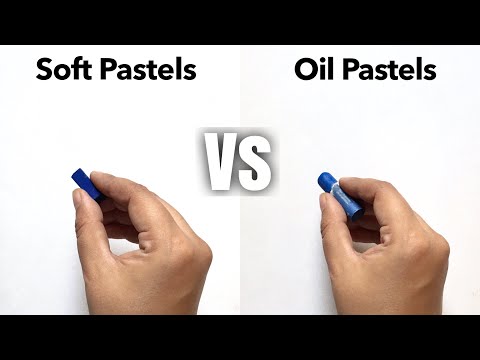 Oil pastels vs soft pastels | Mungyo Oil Pastels