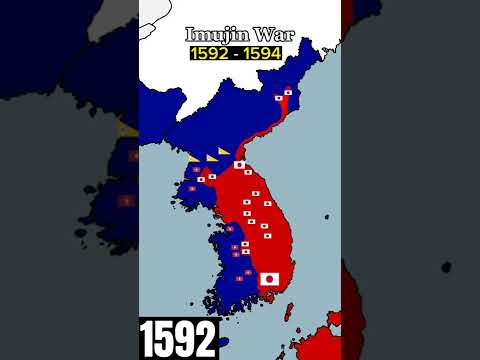 MAPPING: The Imujin War, Japanese vs Korea + Ming, #shorts