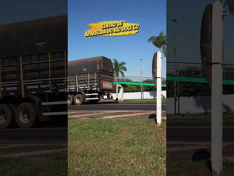 Movimento de Caminhões no centro de Aparecida do Rio Doce GO #aparecidadoriodoce