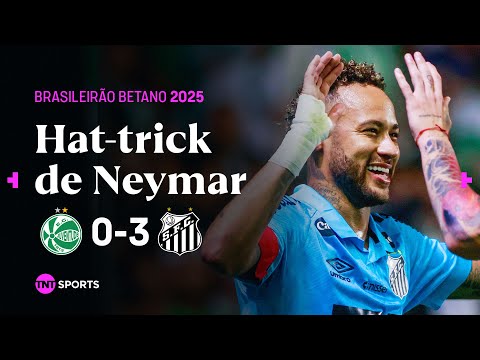 NEYMAR MARCA 3 VEZES E FAZ SEU MELHOR JOGO NO ANO! JUVENTUDE 0X3 SANTOS | MELHORES MOMENTOS