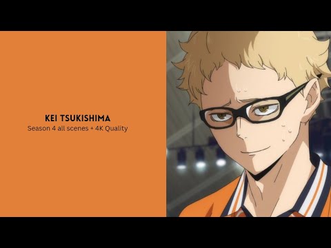 Kei Tsukishima || Haikyuu Season 4 All Scenespack || 4K Quality #haikyuu