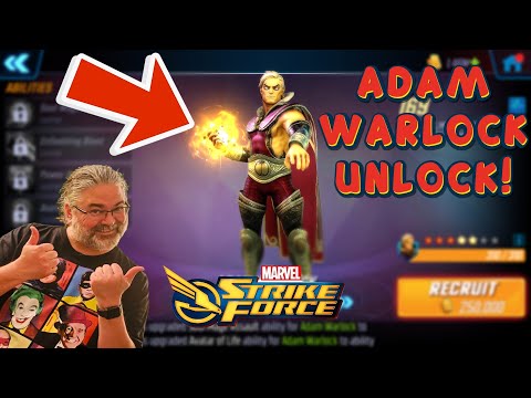 Marvel Strike Force: Adam Warlock UNLOCK! INFINITY WATCH Team Completed! Playthrough Guide & Fun!!!