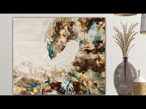 MAGICAL METALLICS ~FABULOUS COLOURS  & COMPOSITION ~ 🤩Dreamy waves] acrylic pouring fluid a Art