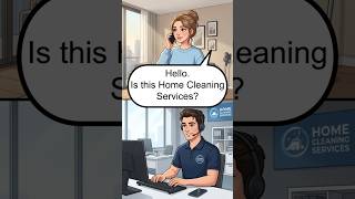 Booking a Home Cleaning Service | English Conversation #shorts #dailyenglish