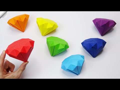 How To Make A Origami Paper Diamond Easy DIYpaper diamond easy