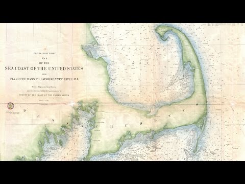 Cape Cod Nautical Map (1857)
