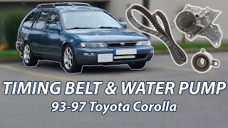 Replacing Timing Belt & Water Pump '93-'97 Toyota Corolla (1.8L - 7A-FE)