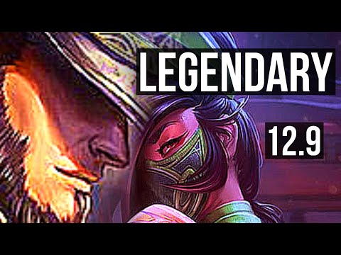 TWISTED FATE vs AKALI (MID) | 9/0/6, Rank 5 TF, Legendary | KR Challenger | 12.9