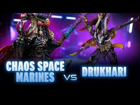 Drukhari vs Chaos Space Marines Competitive Battle Report