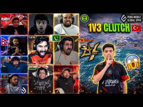 🇵🇰 4T CHAMPS 🏆 ALL STREAMERS CRAZY REACTION 🥵 @iqpubg1585 1V3 CLUTCH ULF PMGO S1