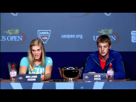 2011 US Open Press Conferences: Melanie Oudin and Jack Sock (Finals)