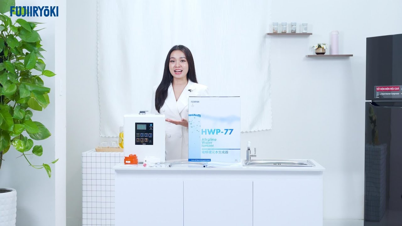Đập hộp máy lọc nước ion kiềm chính hãng và hiện đại 100% đến từ Nhật Bản - Fujiiryoki HWP-77
