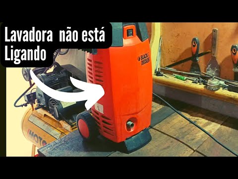 Black Decker lavadora de alta pressão, não está funcionando, veja como consertar