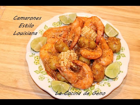 Como Hacer Camarones Estilo Louisiana/ Shrimp Boil Louisiana Style/ Cajun Shrimp Boil #shrimp #corn