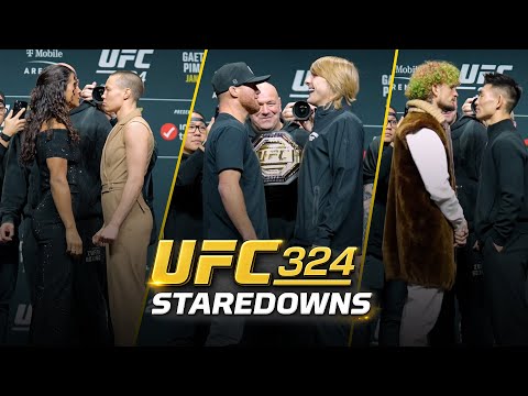 UFC 324 Staredowns: Gaethje and Pimblett Face Off In Las Vegas | MMA Fighting