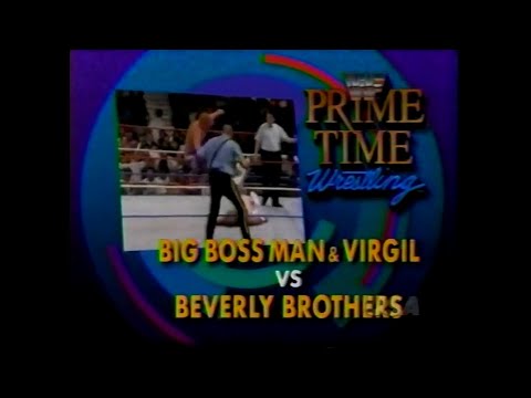 Big Boss Man & Virgil vs Beverly Brothers   Prime Time March 9th, 1992