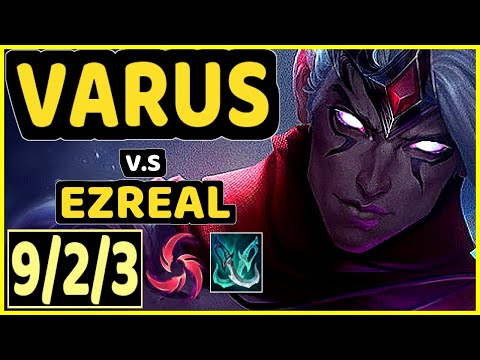 VARUS vs EZREAL - 9/2/3 KDA BOTTOM ADC GAMEPLAY - BR Ranked GRANDMASTER