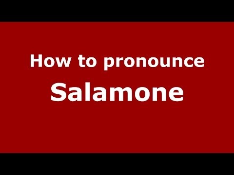How to pronounce Salamone