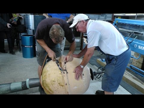 Öffnung der Kirchturmkugel der Stadtpfarrkirche Haßfurt - 16.07.2015