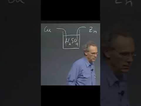 Walter Lewin explains how an acid battery works