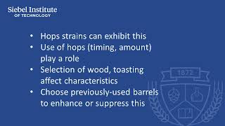 Woody - Beer sensory characteristics, causes and control factors