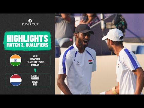 Bhambri/ Suresh v Arends/ Pel | India v Netherlands | 2026 Davis Cup Qualifiers Round 1 Highlights