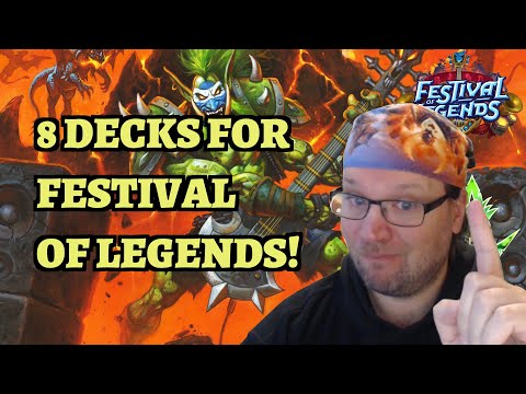 My 8 Decks for DAY 1 of Festival of Legends! (Hearthstone)