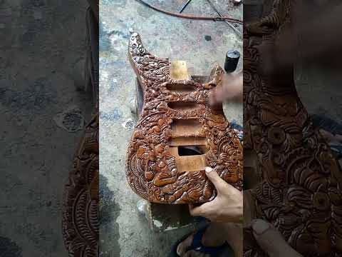 Hand-Carved Custom Electric Guitar “Empire Motif” | Artistic Engraving & Custom Inlay | Korean Hardware | Made to Order image 7