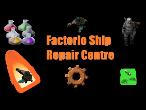 Factorio Space Ship Repair Centre Intro