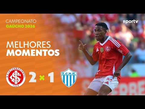 Gols e lances de Internacional x Novo Hamburgo