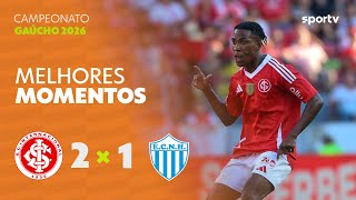 INTERNACIONAL 2 X 1 NOVO HAMBURGO | MELHORES MOMENTOS | 1ª RODADA CAMPEONATO GAÚCHO 2026 | sportv