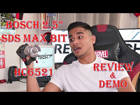 Bosch's 2.5\" SDS Max Drill Bit - HC6521 - Review & Demo