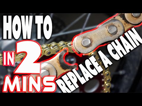 How to replace a dirt bike chain in 2 minutes (the easy way)