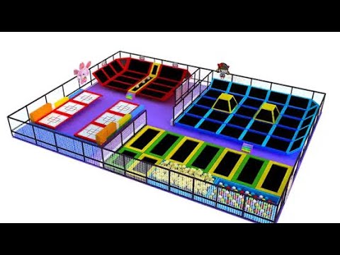 Trampoline Park Set Up