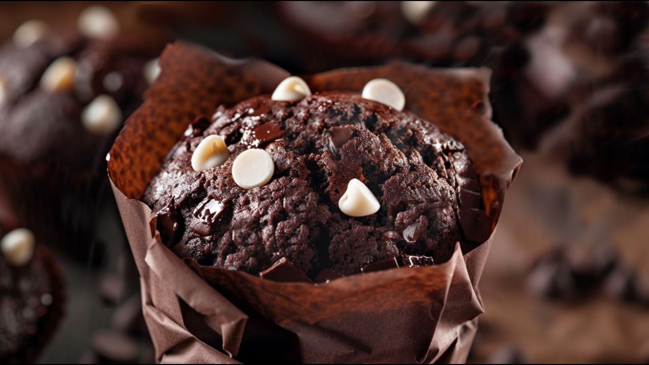 Professional Triple Chocolate Muffins: Bakery Standard