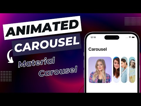 Implementing Carousel Slider Inspired From Material Carousel - iOS 17 - Xcode 15 - SwiftUI