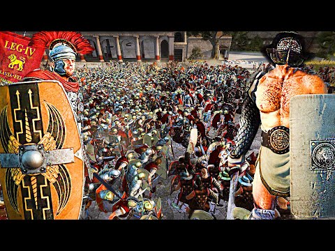 Rise of the Gladiators  | 10,000 units |Total War: Rome II Cinematic Battle|