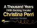 Christina Perri - A Thousand Years (Karaoke Version)