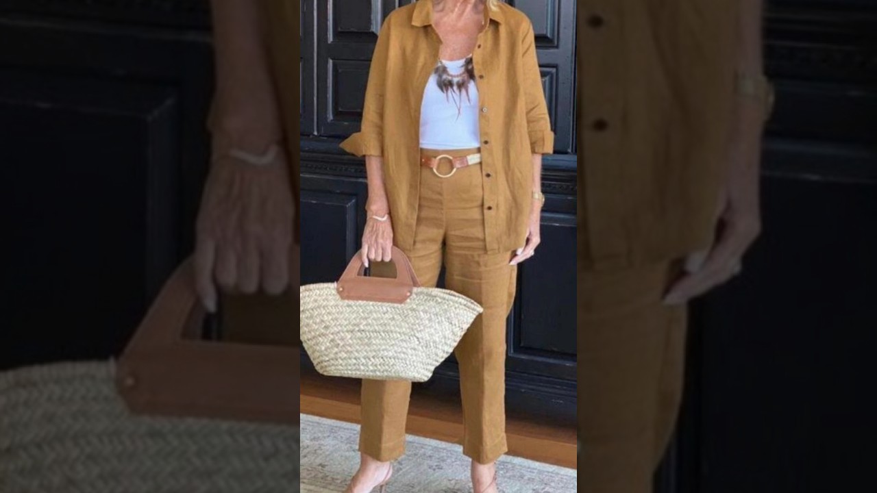 Outfits De Lino De Verano Para Señoras #fashion#moda#style#beauty#look#ropa#love#shorts#mujeres